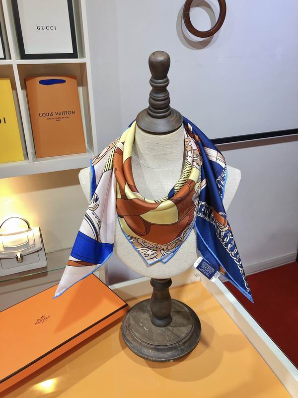Hermes silk scarf 90X90cm E09 (2)